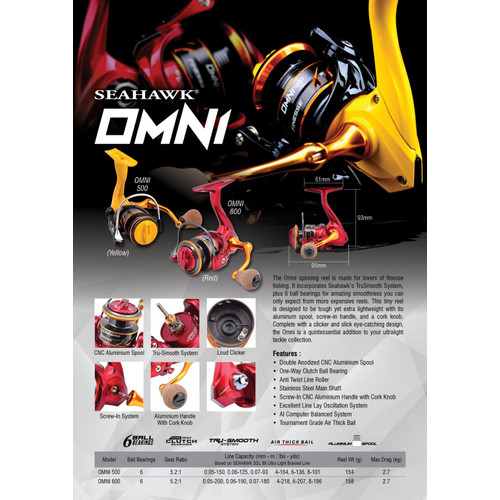 Reel Seahawk Omni 500 5+1BB