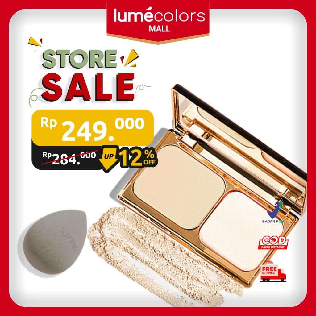 Lumecolors Compact Powder Bedak Padat Two Way Cake With Oil Control