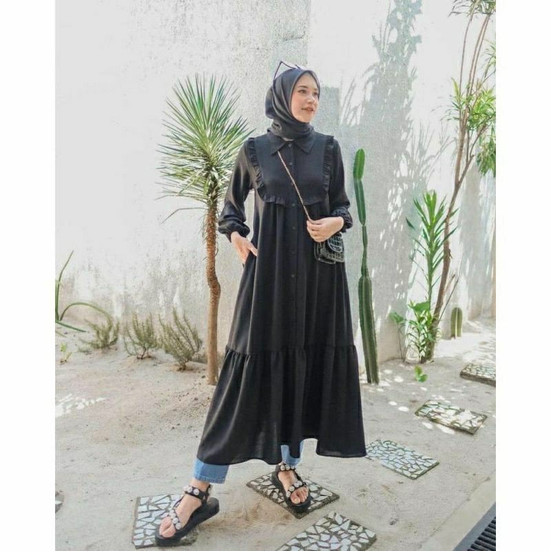 Aita Gamis crinkle airflow bahan adem