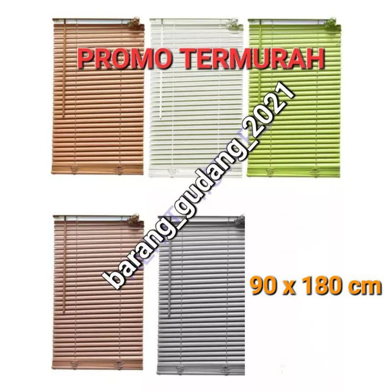 Venetian Blind Pvc 90 x 180 cm , kerey gulung pvc , tirai pvc , gorden pvc