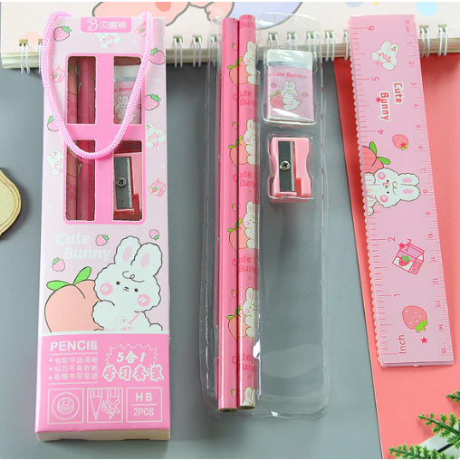 

Stationery Set | Alat Tulis Set | Pencil Kayu | Alat Tulis Sekolah | Children stationery