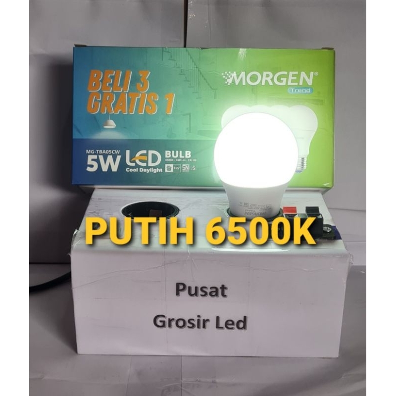 Lampu Led MORGEN 5 Watt Beli 3 Gratis 1