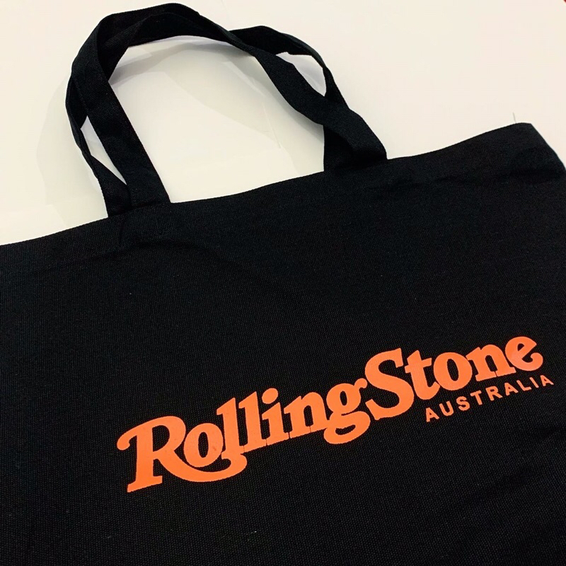 TOTEBAG ROLLINGS STONE AUSTRALIA BAHAN CANVAS