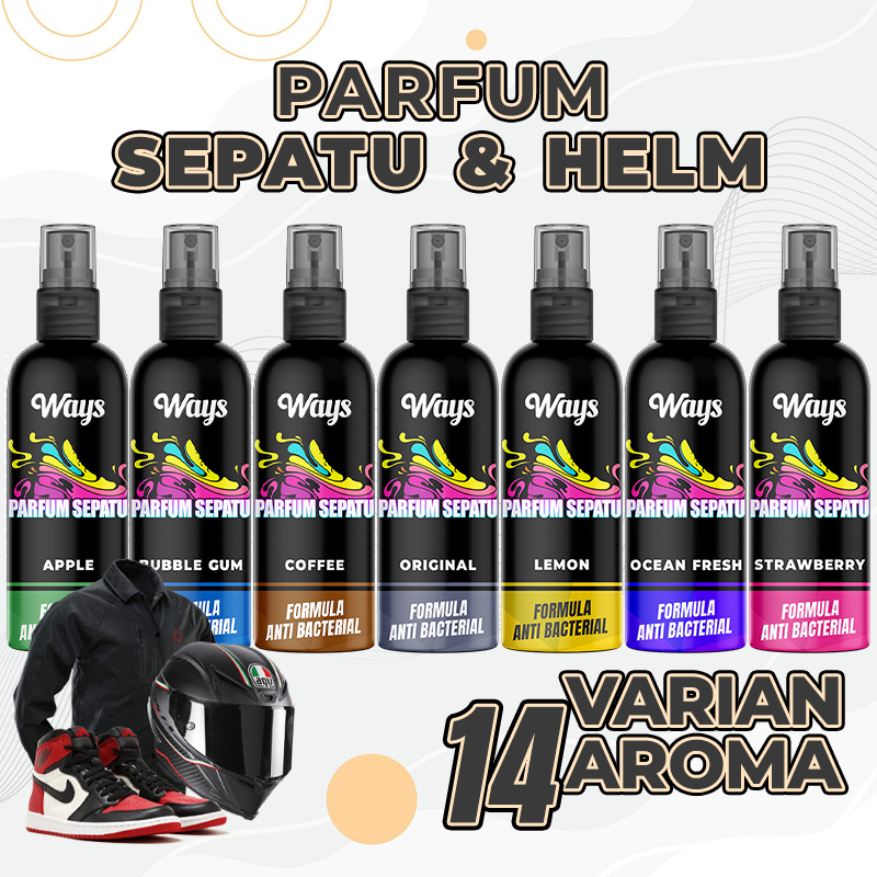 A027 | WAYS Parfum Sepatu Helm Anti Bau &amp; Bakteri Spray Pengharum Pewangi Ruangan Interior Mobil - 75ml