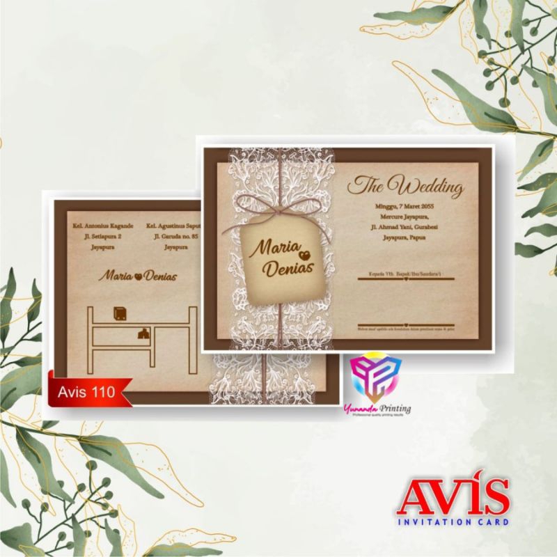 avis 110 undangan siap cetak