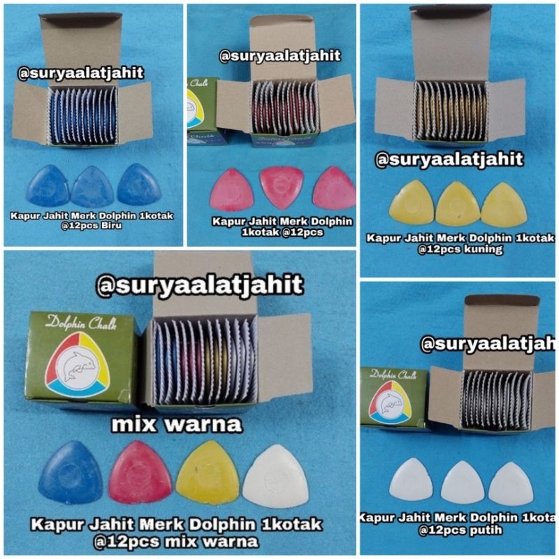 Kapur pola Dolphin (1kotak@12pcs) =rp.18.500/1kotak