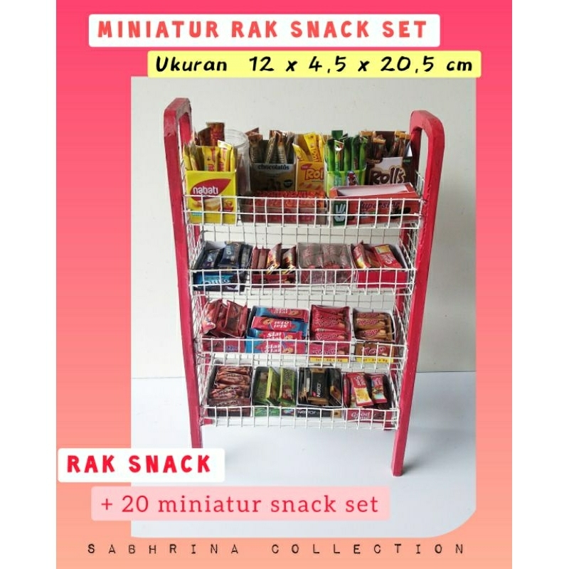 Miniatur Rak Snack Set
