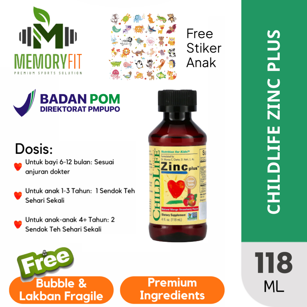 CHILDLIFE Zinc plus Vitamin Anak Suplemen Child Life