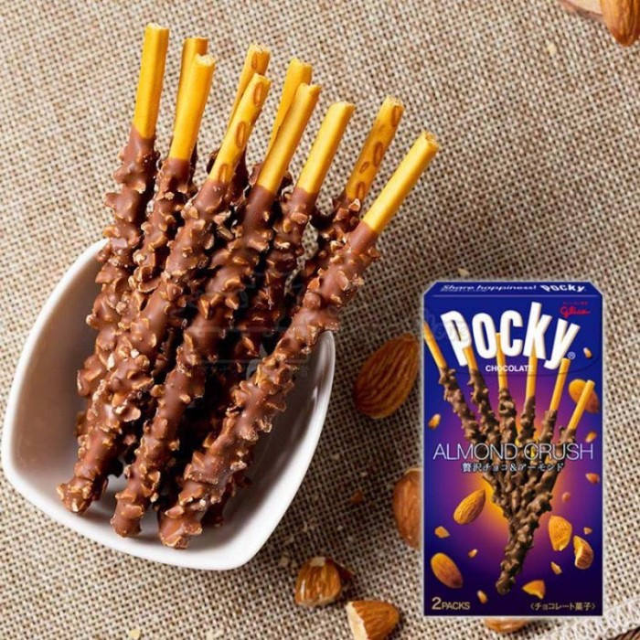 

Glico almond crush pocky/biscuit Jepang pokky almond