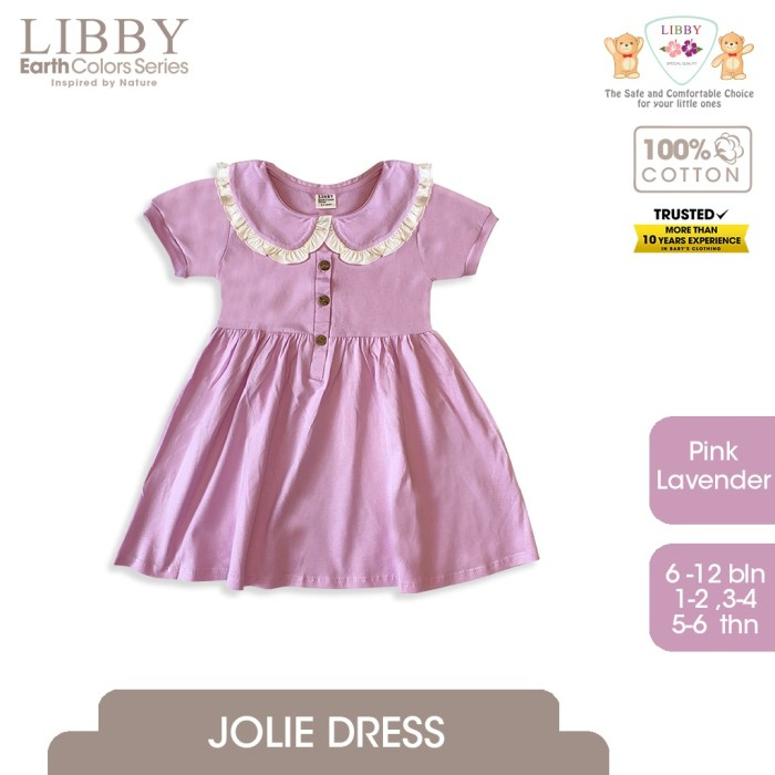 Baju Bayi Dress Anak Perempuan LIBBY Earth Jolie 6 Bulan - 4 Tahun (1 Pcs)