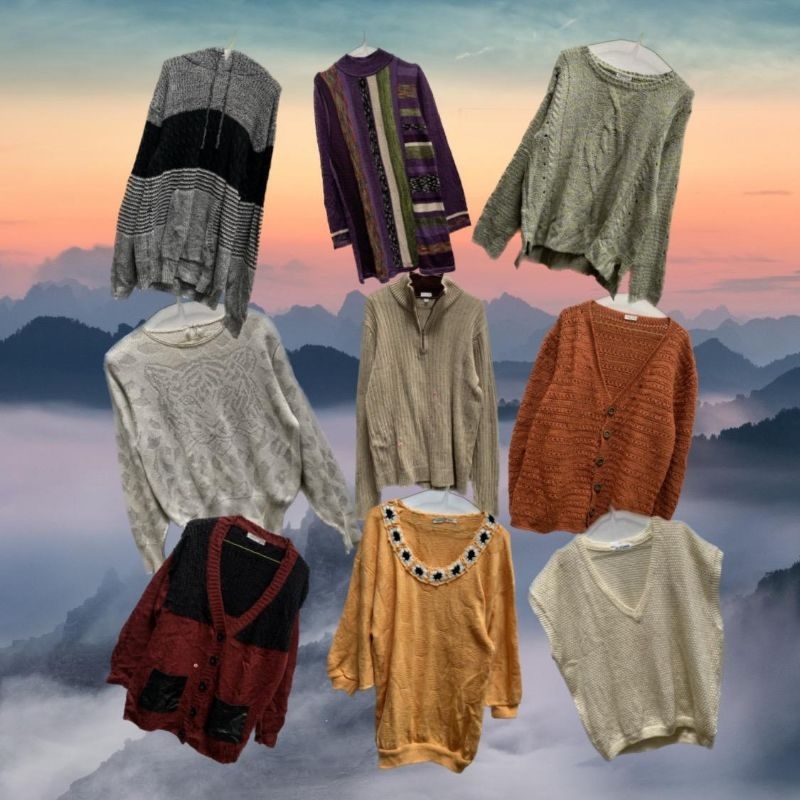EDISI CUCI GUDANG❤ knitwear rajut cardigan hoodie sweater vest