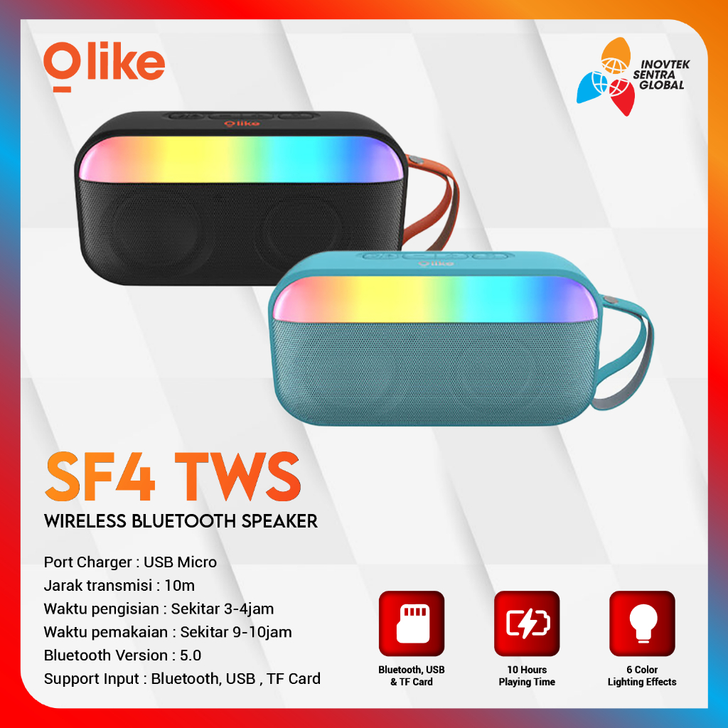 Olike SF4 TWS Wireless Bluetooth Speaker Portable - Garansi Resmi