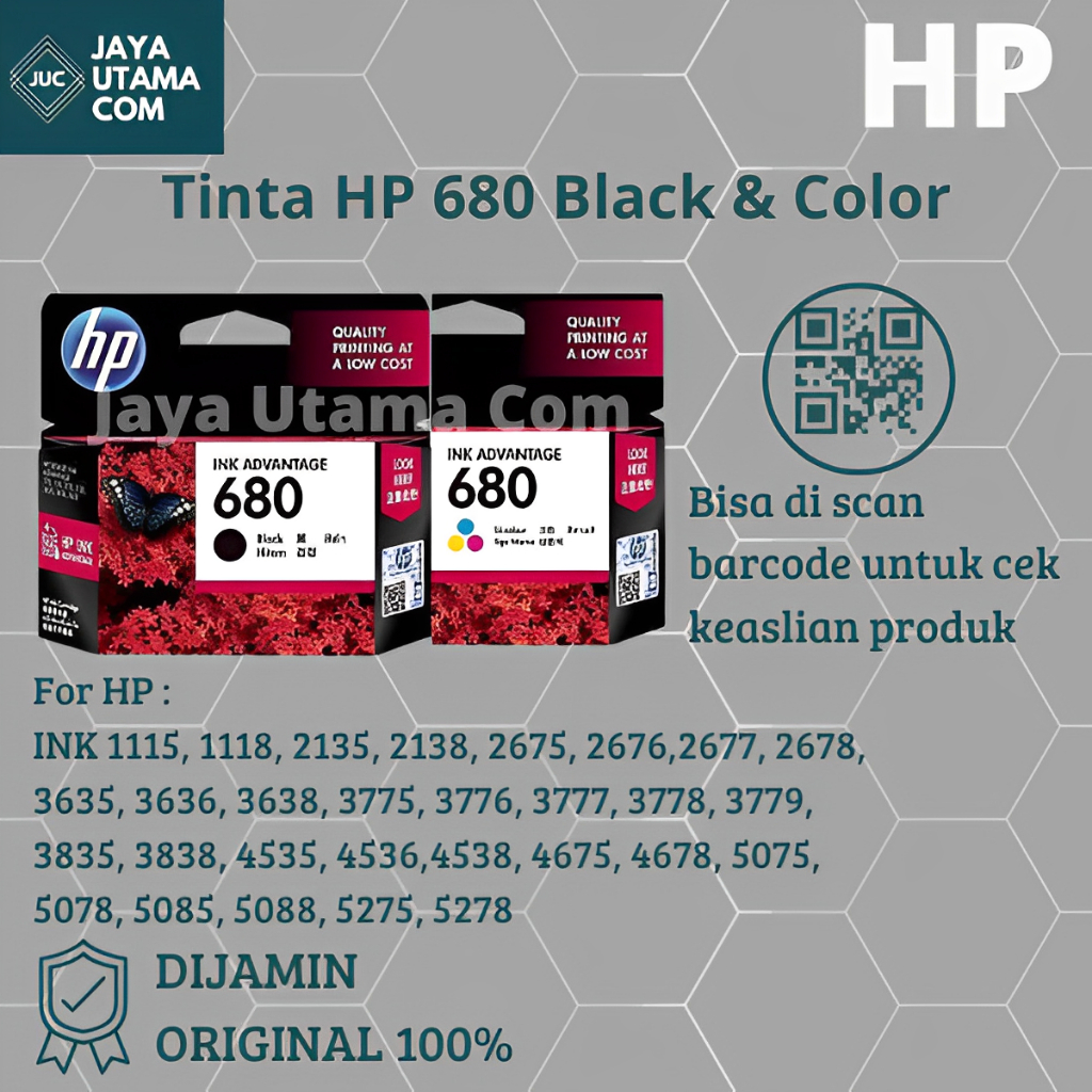 HP 680 Ink Cartridge Black-Color ORIGINAL