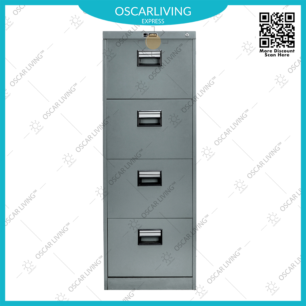 Lemari Arsip Besi Alba FC 114 Lemari Laci All Grey Khusus Jabodetabek