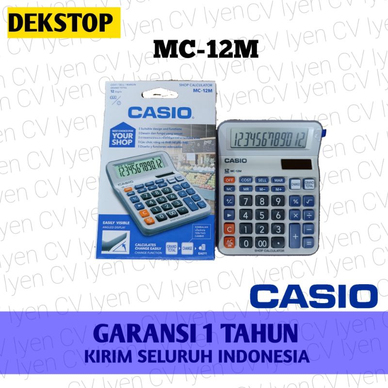 

Kalkulator Dekstop Casio MC-12M / Casio MC 12M / casio mc 12m / kalkulator Casio