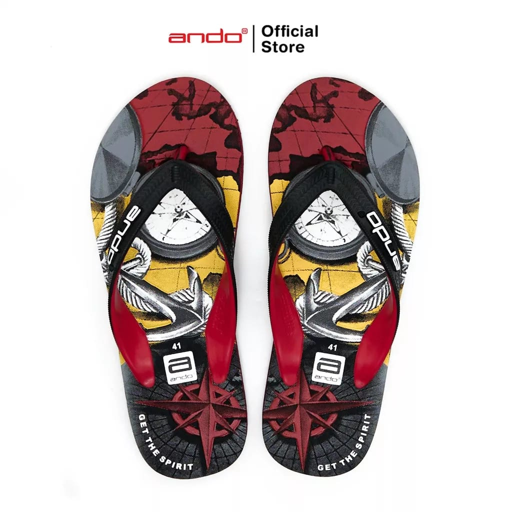 Ando Captain Sandal Pria Jepit Premium Non Slip Sendal Cowok Laki Ando Original