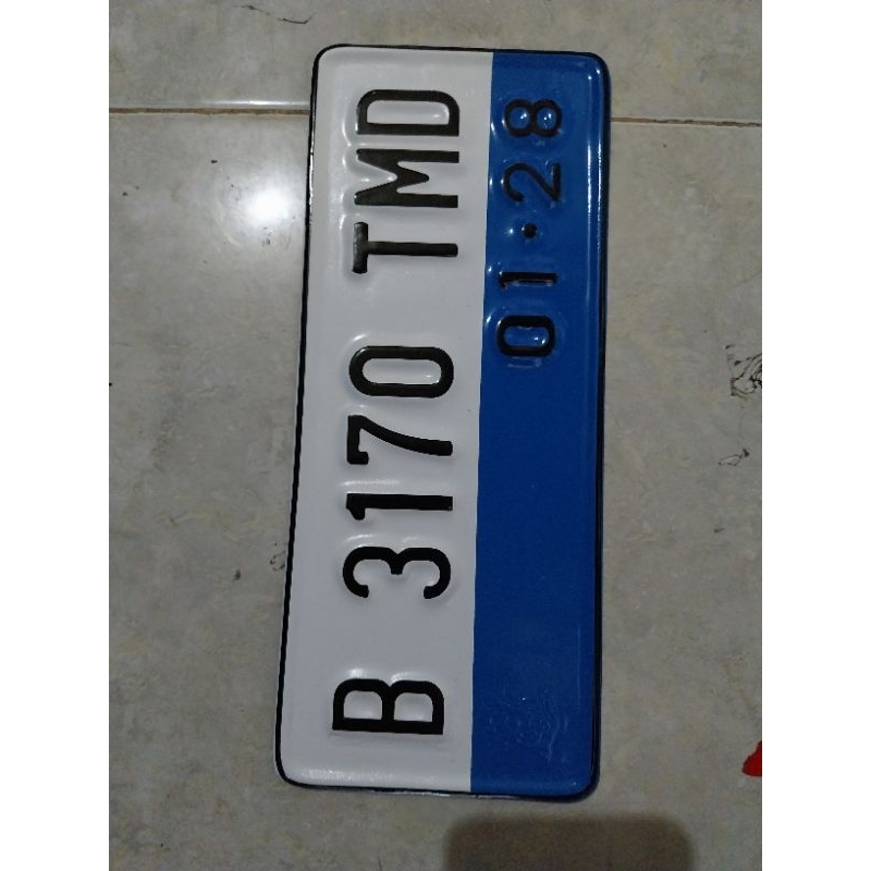 plat nomor motor LISTRIK (sepasang)