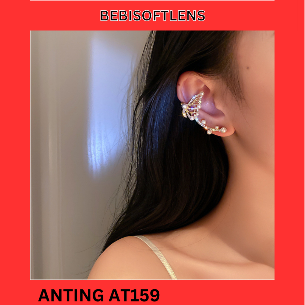 Anting AT 159 Anting dan Klip Jepit Tulang Telinga , Anting Unik Lucu Keren Fashion Wanita  /Deluna/ BEBI
