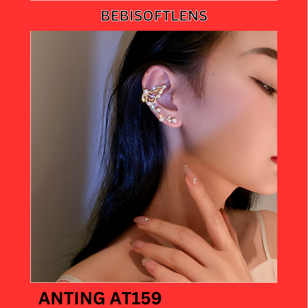 Anting AT 159 Anting dan Klip Jepit Tulang Telinga , Anting Unik Lucu Keren Fashion Wanita  /Deluna/ BEBI