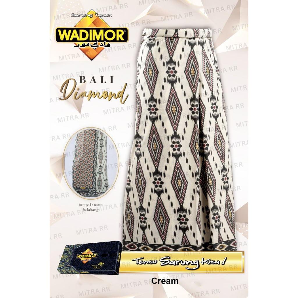 Sarung Wadimor Motif Bali Diamond | Sarung Tenun Dewasa Original | Sarung Tenun Dewasa Satuan Grosir