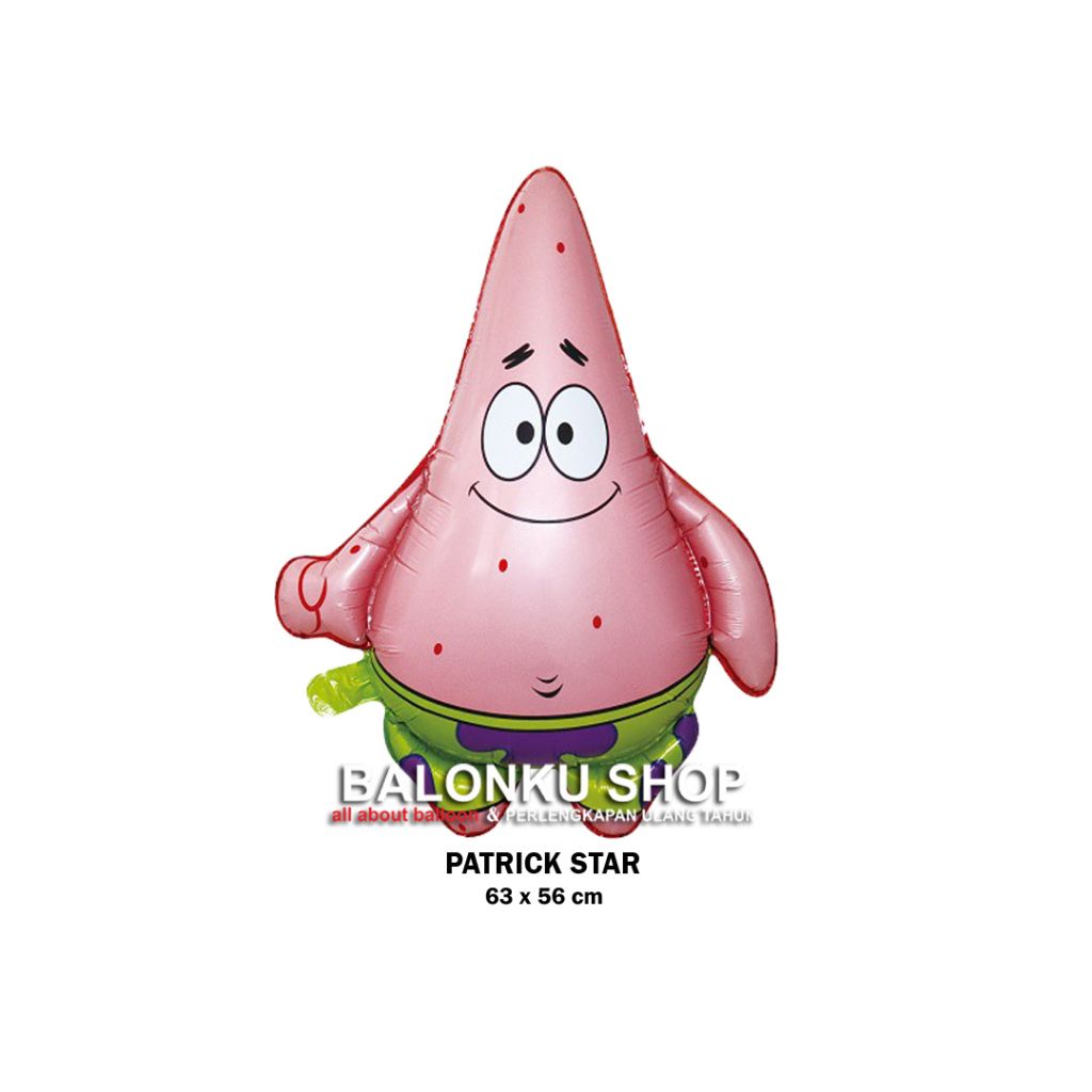 Balon Foil Patrick / Balon Patrick / Balon Karakter Patrick