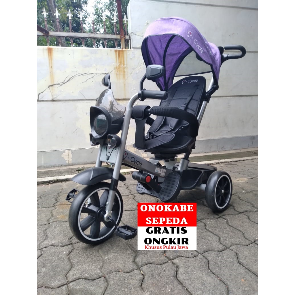 SEPEDA RODA 3 STROLLER I-CYCLE NEW RAVEN TC-1903