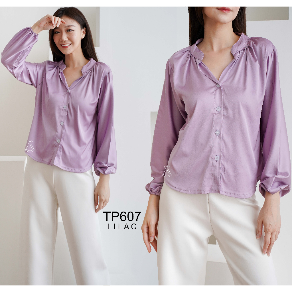 TP607 - Atasan Wanita Silk Import Korean Look