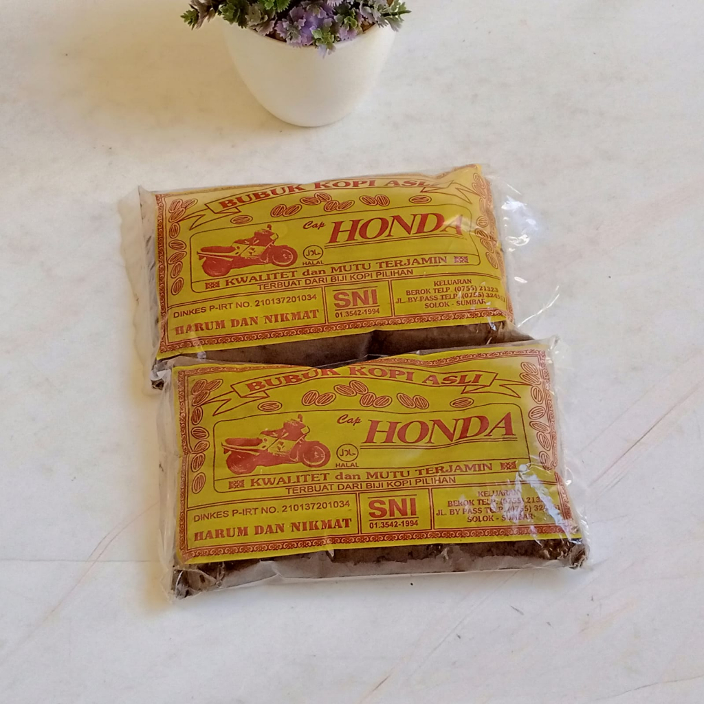 Bubuk Kopi Asli Pouch 93 gr Cap Honda/Asnel