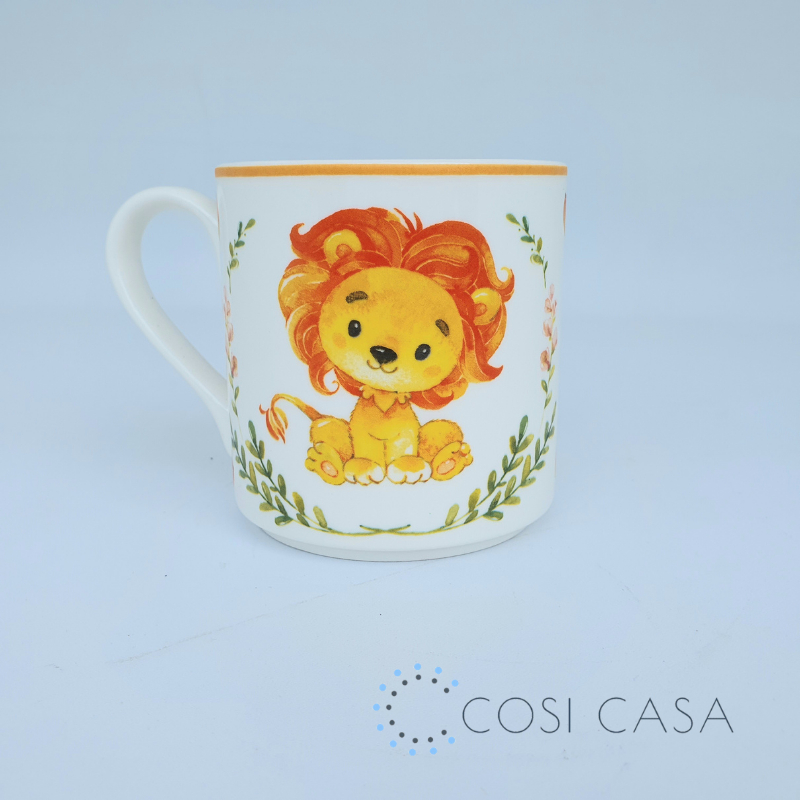 Mug Anak Lumerpa ANIMAL Stackable 320 ml XIXI (Singa) COSICASA KIDS