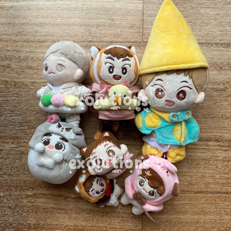[READY] EXO DOLL Babyboo Minguri Xiumin Baekhyun DO Kyungsoo Melody Fairy 20 cm 15 cm 10 cm clothes