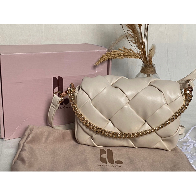 preloved-HEYLOCAL DERBY MINI BAG LINEN