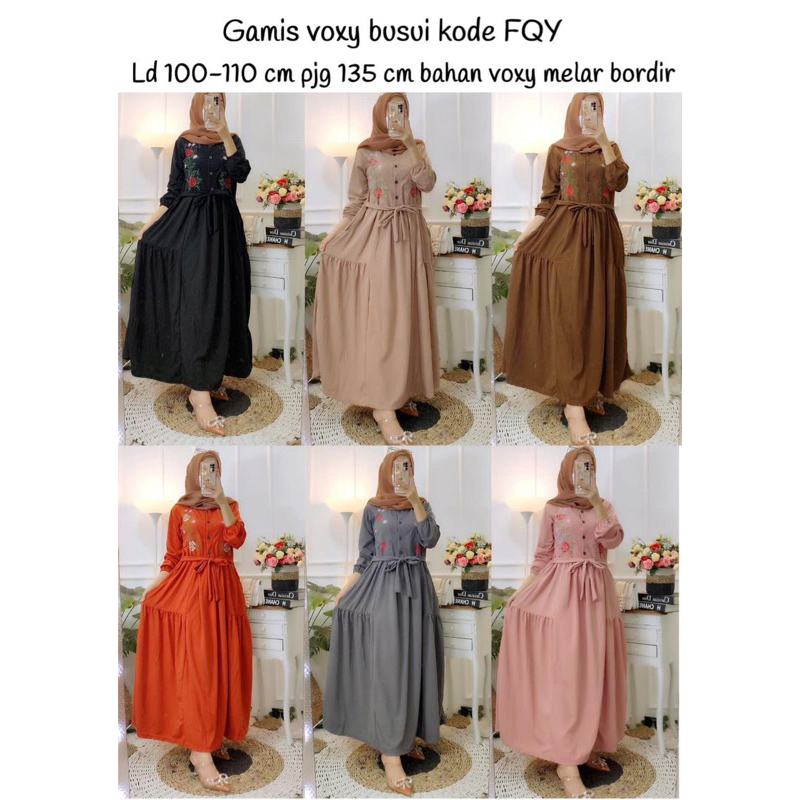 Gamis voxy busui bordir fqy