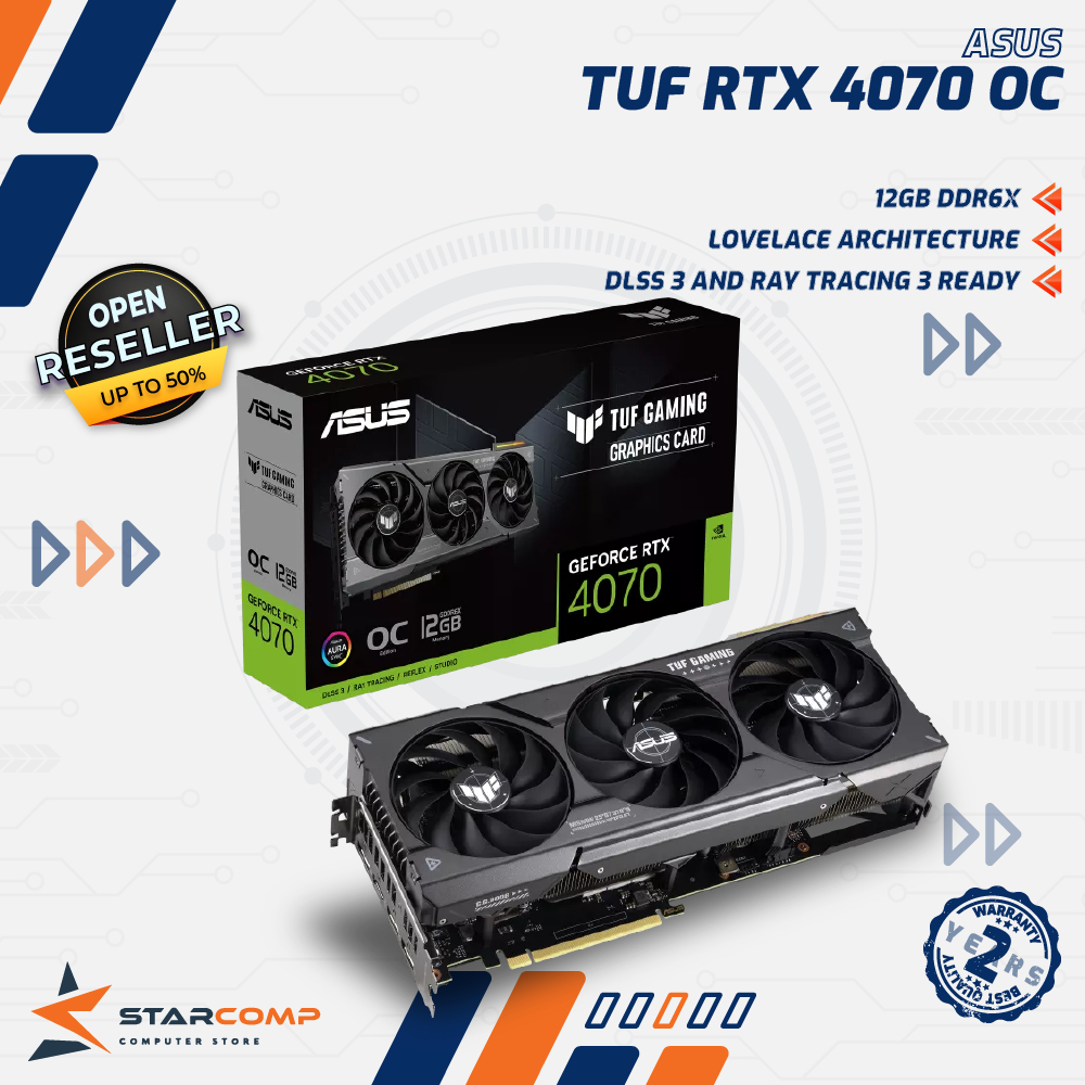 Asus TUF GeForce RTX­­ 4070 OC 12GB GDDR6X VGA RTX4070