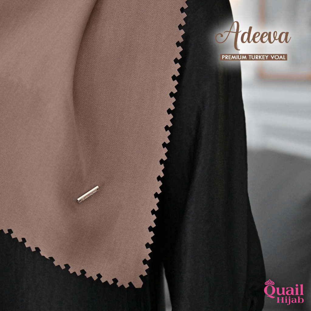 ADEEVA VOAL Cotton Turkey Import by Quail Hijab Ori Murah