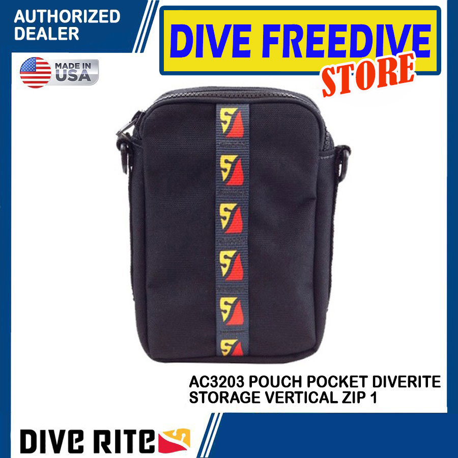 AC3203 Pouch Pocket BCD Diverite Storage Vertical Zip 1 Dive Rite Accessories Scuba Diving Aksesoris