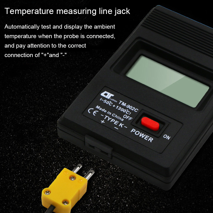 Termometer TM902C Digital Thermocouple Thermometer  -50C to 1300C TM-902C