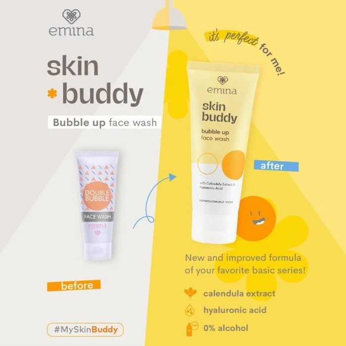 [KEMASAN BARU | SKIN BUDDY SERIES | BPOM] EMINA SKIN BUDDY SERIES FACE TONER | MICELLAR WATER | DOT BURST FACE WASH |_Cerianti