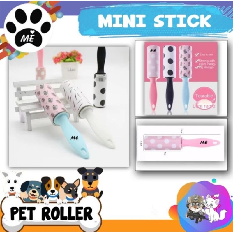 Pet Roller &quot;MINI STICK 7CM&quot; Pembersih Bulu Hewan