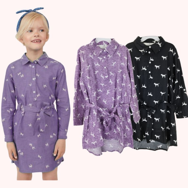 Dress lengan panjang anak H&M atau Tunik H&M Original