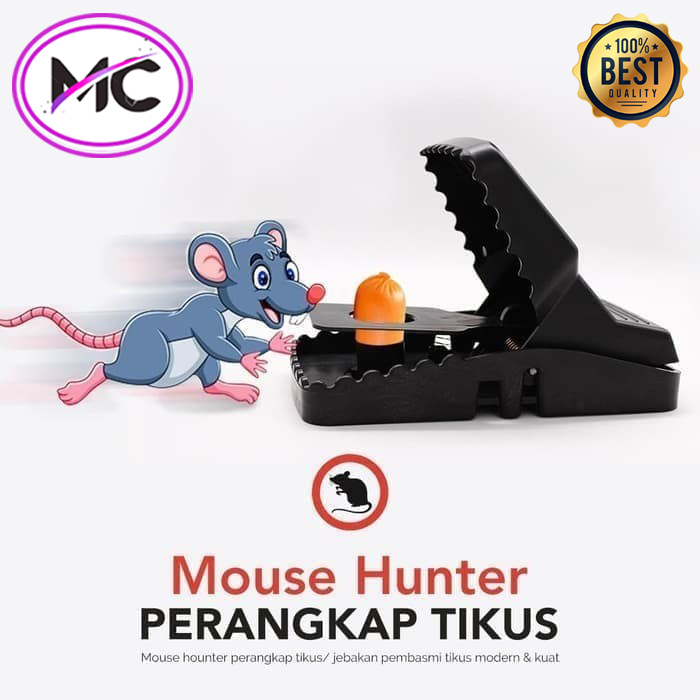 Perangkap Tikus Jepit Otomatis Jebakan Curut Jepitan Bahan PVC Super Kuat Mouse Trap