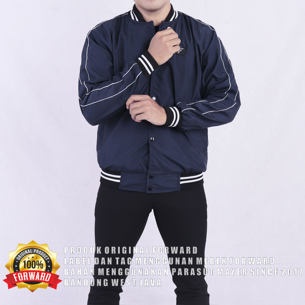 Forward System A Jaket Baseball Varsity Jacket Base Ball Unisex Korean Style Remaja M L XL