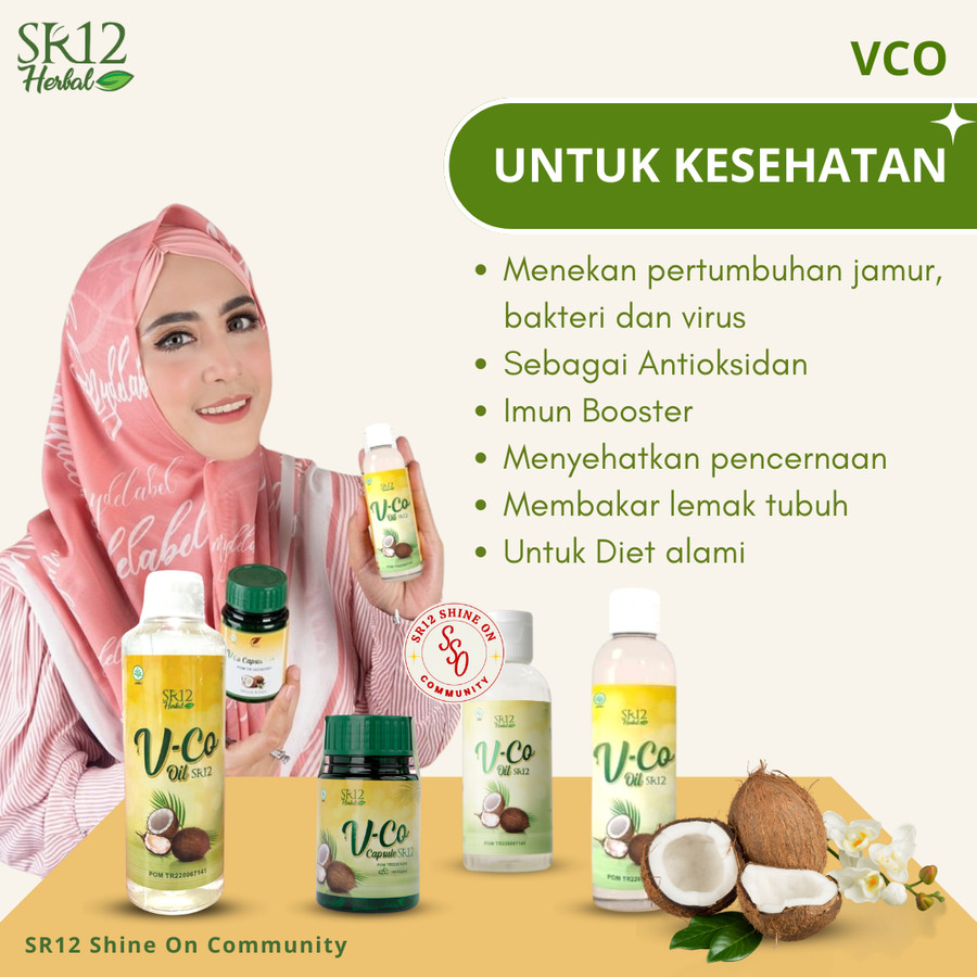 VCO OIL SR12 MINYAK KELAPA MURNI VIRGIN COCONUT OIL IMUN BOOSTER Vico Oil