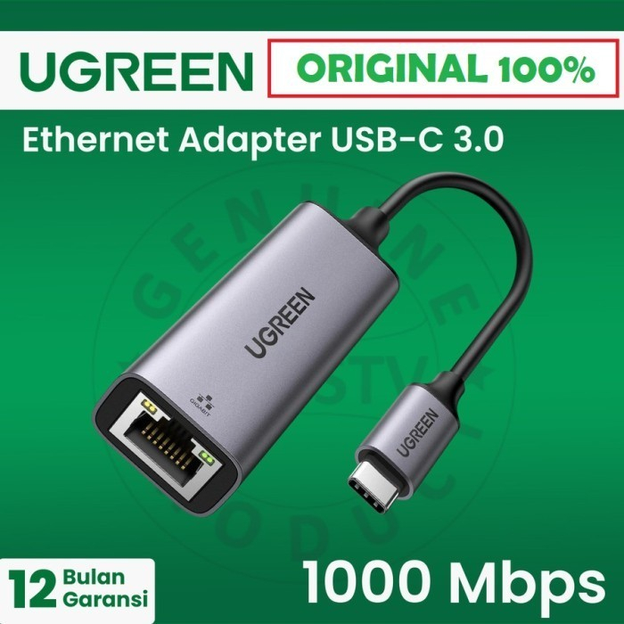 Type C USB-C LAN UGREEN LAN Ethernet Adapter Gigabit 1Gbps Alloy CM199