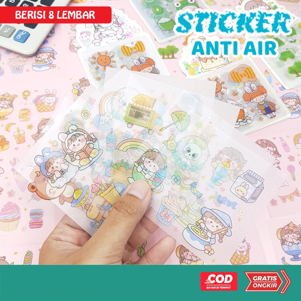 Sticker Asthetic Lucu / Sticker Momo / Tempelan Buku Stiker Tahan Air / Sticker Jurnal 21915-10