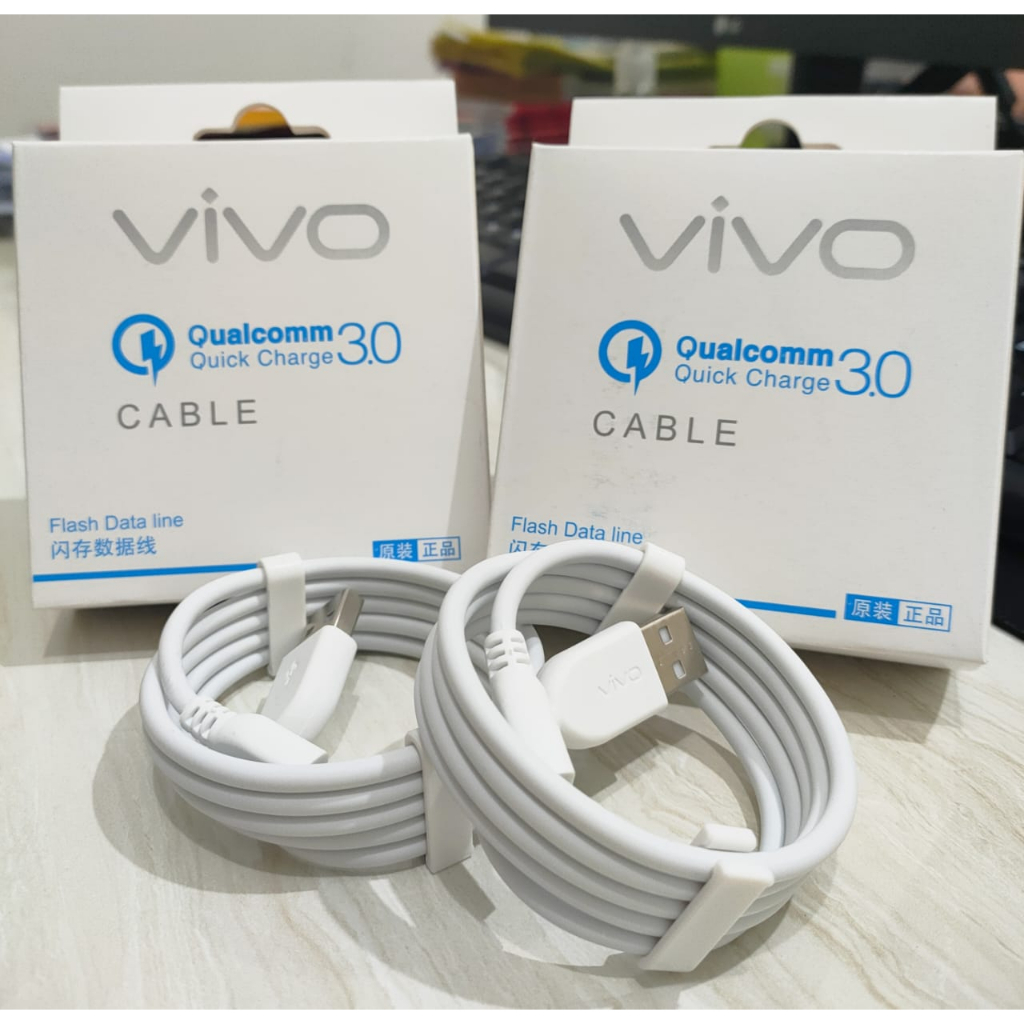 KABEL DATA VIVO ORIGINAL QUALCOM 3.0A MICRO &amp; TIPE C