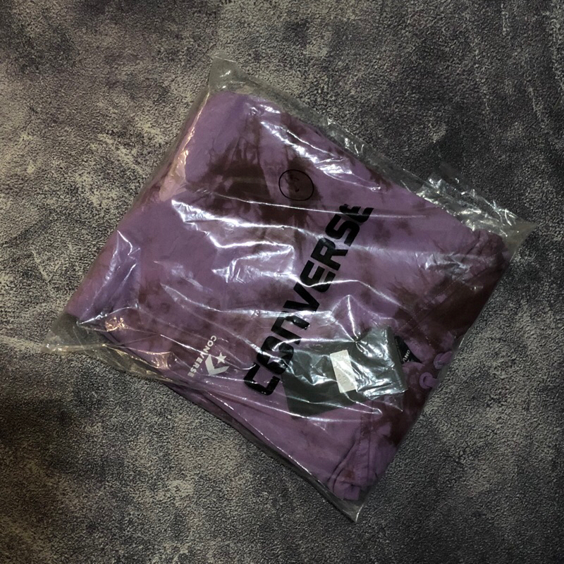 Converse Unisex Go-To Dyed Pullover Hoodie - Violet Black