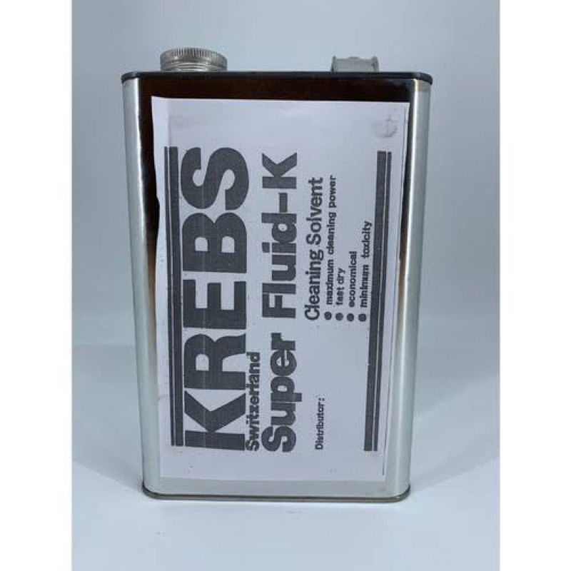 Krebs Super Fluid-K Minyak Pembersih Spray Gun Kreb Krep Kreps Noda Minyak Makanan Lem Pakaian Tekstil Textile Cleaning