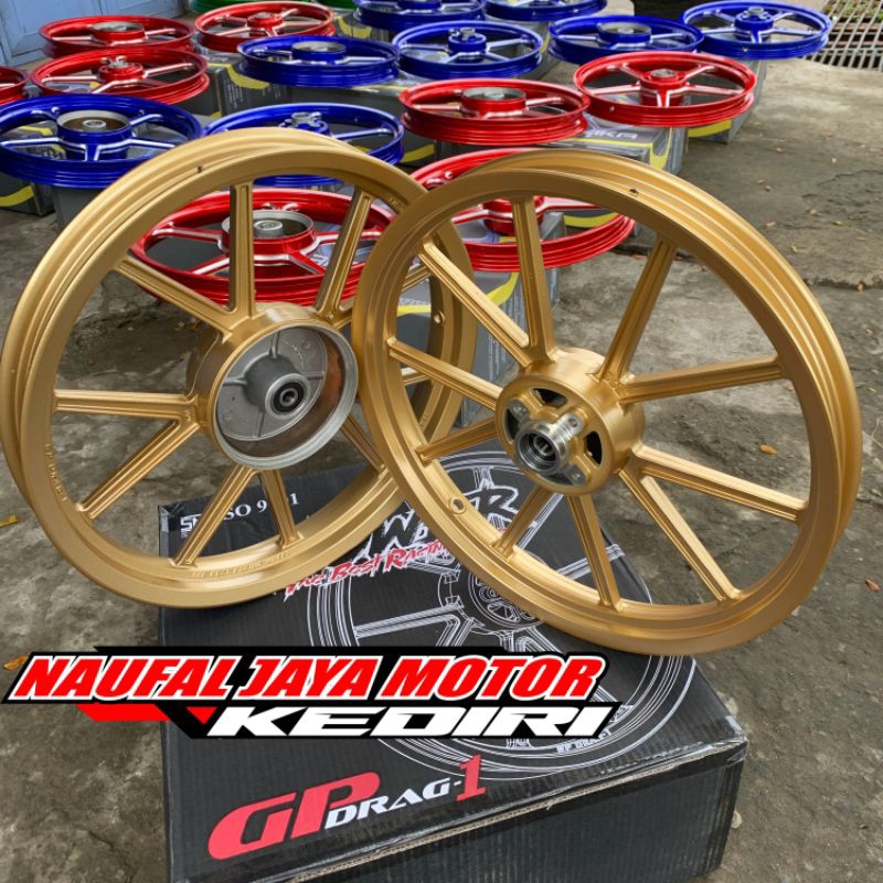 VELG RACING POWER GP DRAG 1 WHELL YAMAHA JUPITERZ F1ZR RX KING CB TIGER GOLD