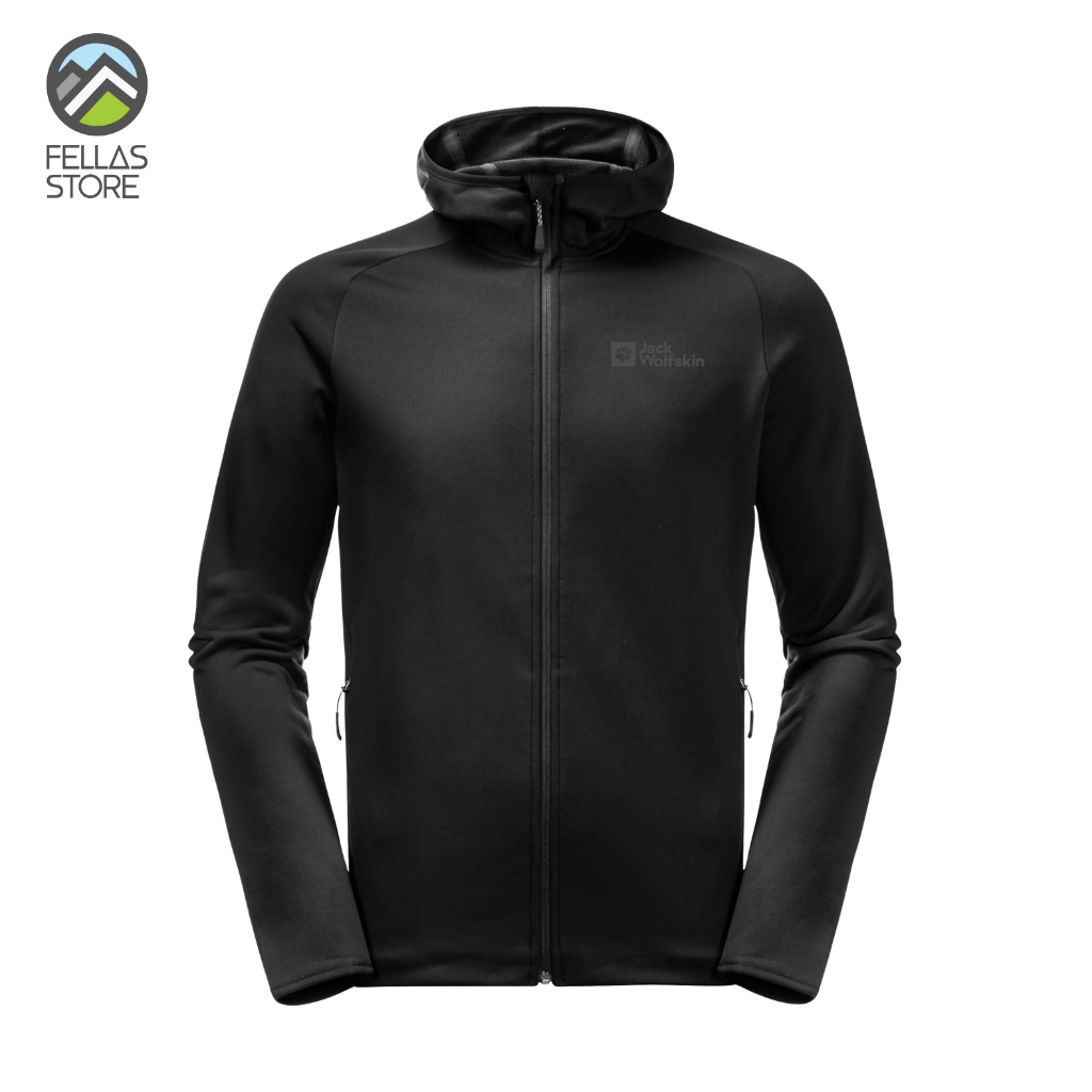 Jack Wolfskin - Men's Baiselberg Hooded Full Zip Black