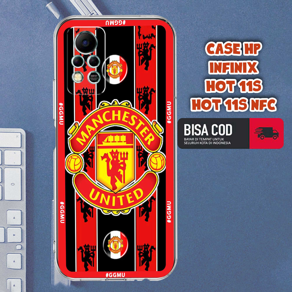 CASE INFINIX HOT 11S NFC MOTIF [BOLA] TERLARIS CASING INFINIX HOT 11S NFC TERBARU CLEAR CASE PROTECT